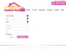 Tablet Screenshot of carmenblancoinmobiliaria.com